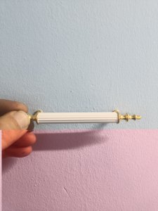 ÇEKMECE KULBU BEYAZ ÇİZGİLİ 96 MM